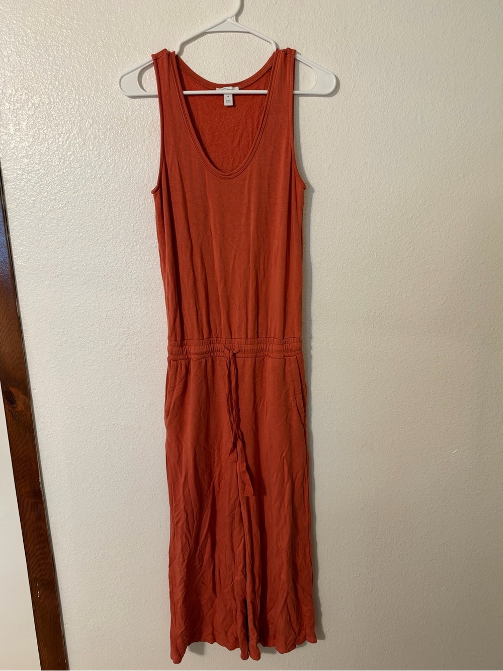Daily Ritual Sleeveless Jumpsuit in Rust